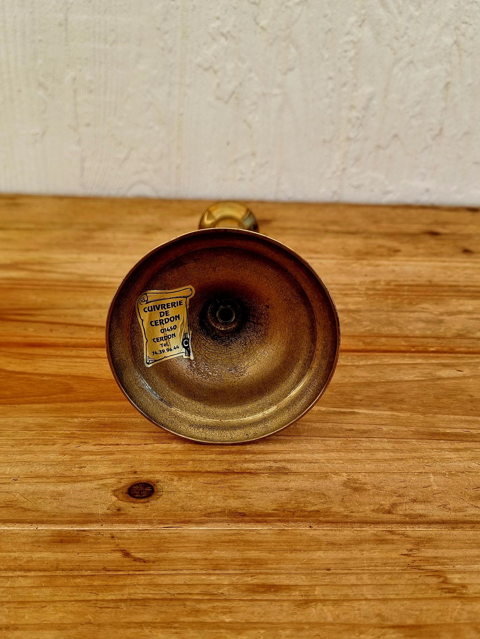 Bougeoir en laiton vintage