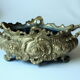 1900s Art Nouveau solid brass Jardinière with metal insert