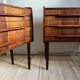 Paire de commodes danoises en palissandre des années 1960
