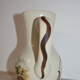 Ceramic pitcher signed Cazalas