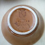 Set of 6 cups Digoin Sarreguemines Model Domino Vintage