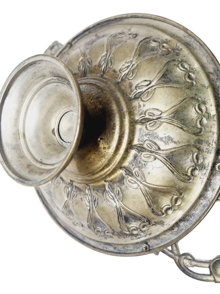 Art Nouveau fruit bowl on stand, Sweden, 1900s