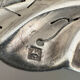 Large serving spoon / Ercuis spoon in silver-plated metal