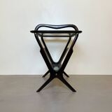 Mahogany side table & magazine holder from 1950'
