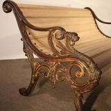 Banc en fonte 19e siècle