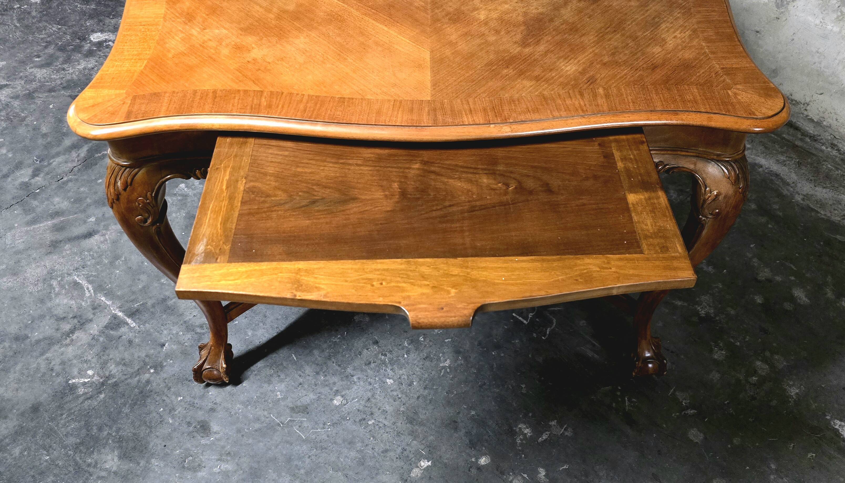 Coffee table - or game table in Regency / Louis XV style - 20th century