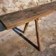 Antique primitive oak bench – Circa 1900, Allier region, France