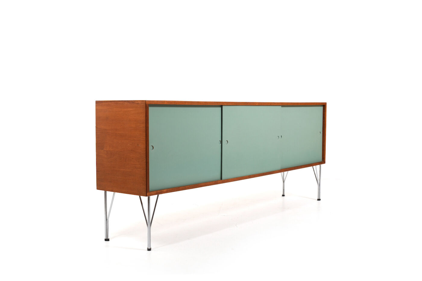 Heinrich Roepstorff Teak and Colored Doors Sideboard 1950s