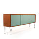 Heinrich Roepstorff Teak and Colored Doors Sideboard 1950s