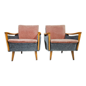 Paire de fauteuils vintage
