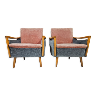 Paire de fauteuils vintage 60"