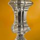Vintage lamp base in faceted lucite/plexiglass and chrome metal - Hollywood Regency style 1970s
