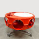 Dutch vintage design orange Rotorbar space age trolley Curver