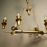 Lustre en laiton à 6 feux