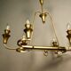 6 light brass chandelier
