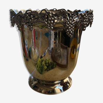 Silea silver metal champagne bucket