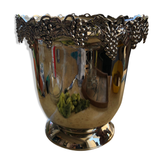 Silea silver metal champagne bucket