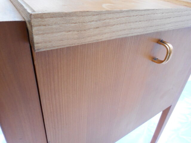 Scandinavian oak sewing basket