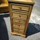 Small 4-sided Louis XVI style walnut cabinet