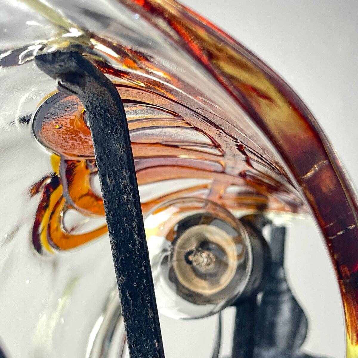 Vintage brutalist wall lamp, Italy, 1970s