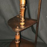19th century fruit wood corner shelf