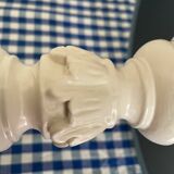 Lampe en bois sculpté Blanc d’Ivoire