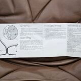 1970’s, Norwegian design, "Siesta" lounge chair by Ingmar Relling, leather, bentwood.