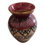Pearl earthenware vase