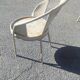 Series of 10 garden chairs made of steel garden patina