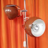 Herda chrome floor lamp with adjustable eyeball lights