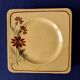6 square dessert plates, ironstone. 1940s-50s.