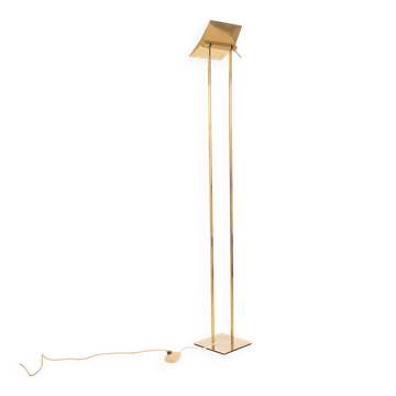 Lampe de sol en laiton massif Concord par Marco Zotta