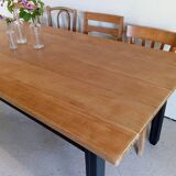 Solid oak farmhouse table 213 cm