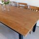 Solid oak farmhouse table 213 cm