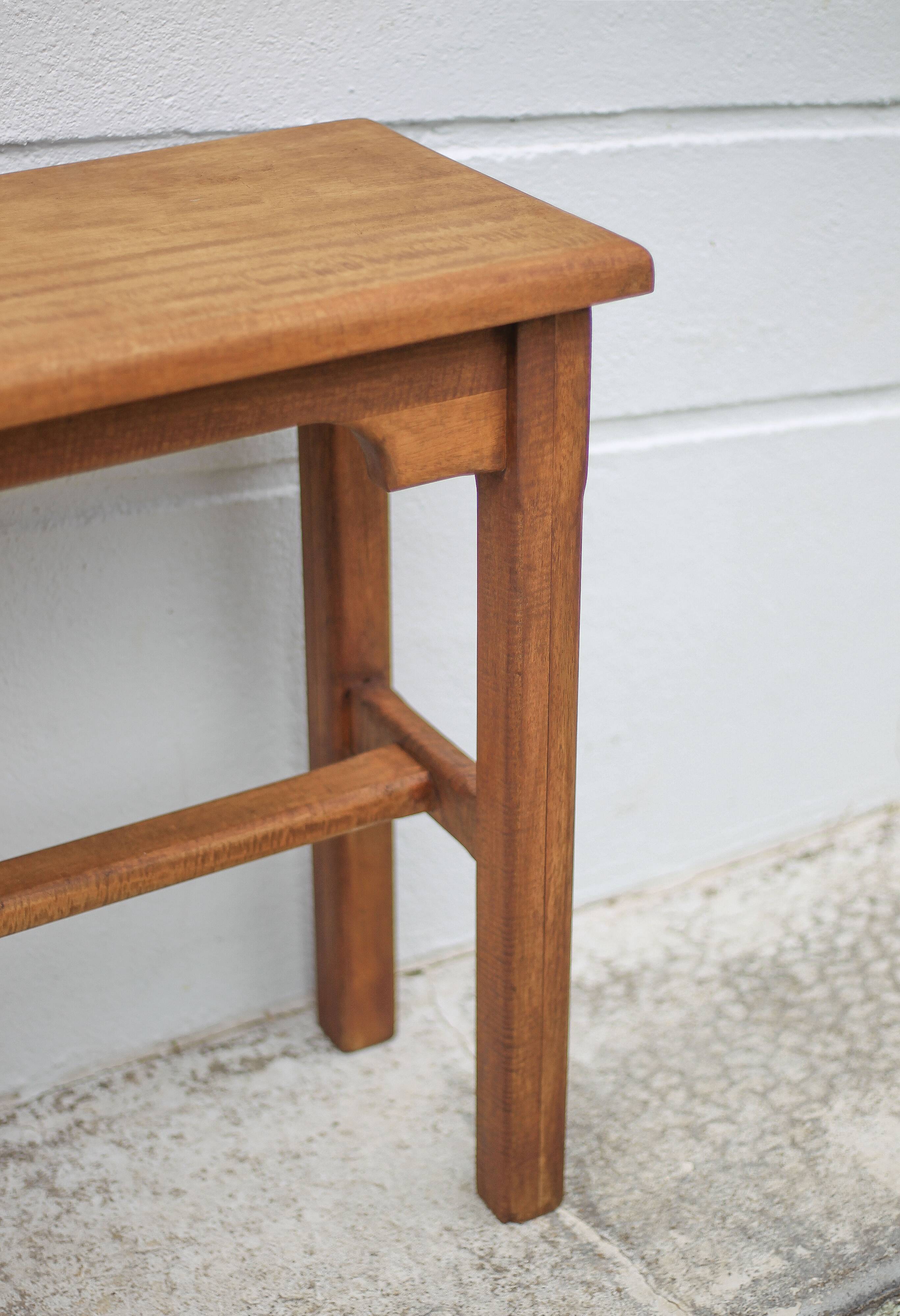 Vintage wooden console, wooden furniture, console table, interior decoration