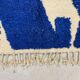 Blue Moroccan rug, living room rug 250/150cm