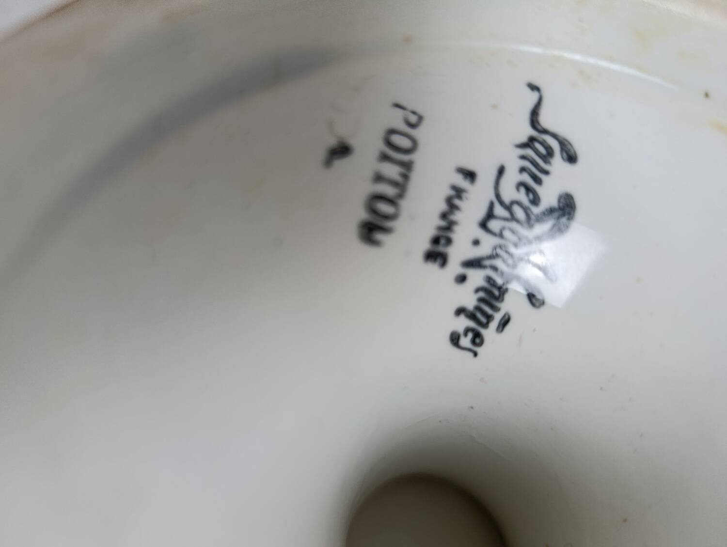 Sarreguemines Poitou compote dish