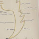Lithograph, double profiles, Jean Cocteau