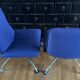 Pair of "delta" model armchairs by Jean-Louis Berthet
