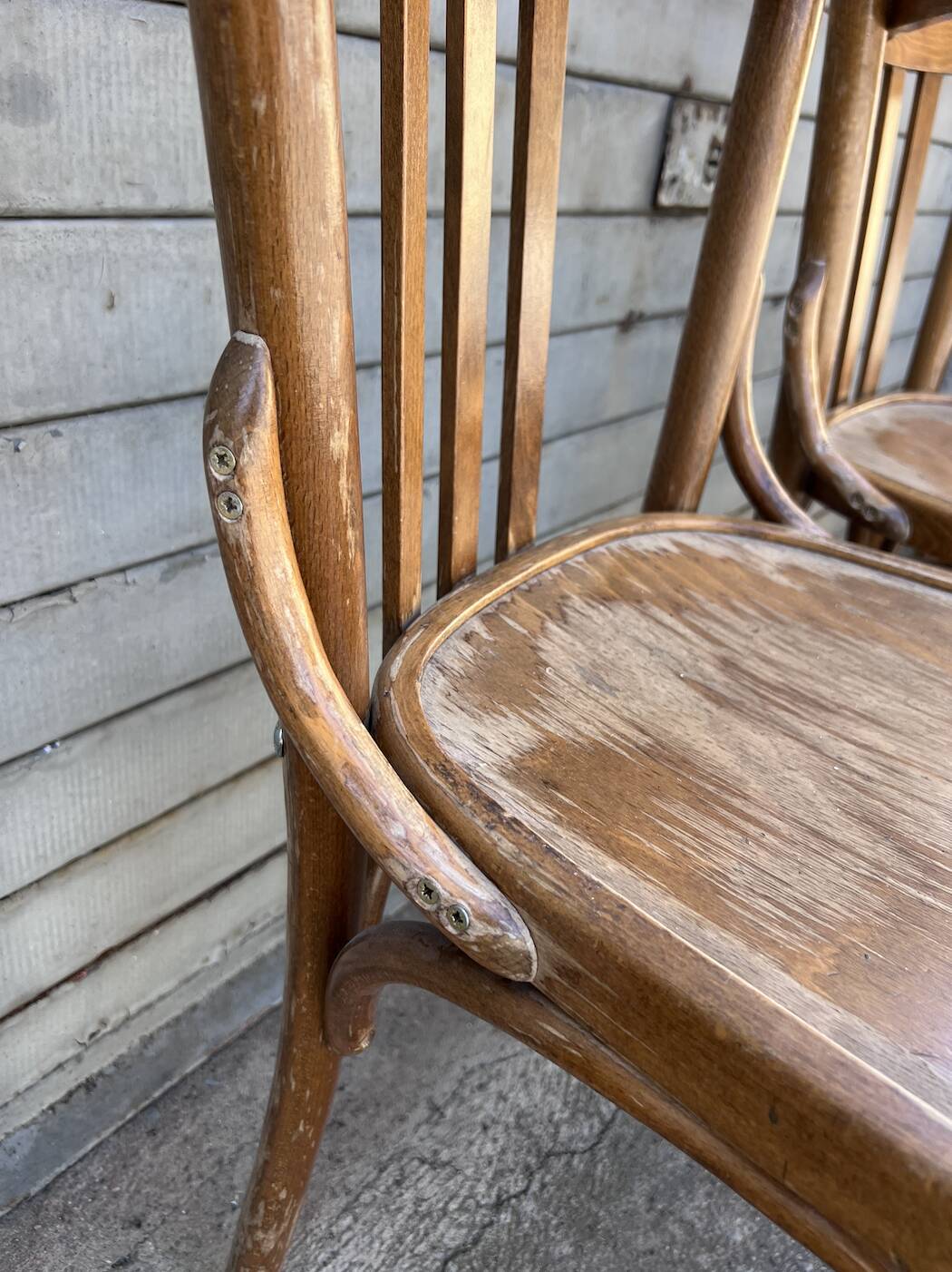 (Lot) 5 Anciennes Chaises Bistrot