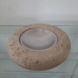 Pair of valet trays - 1980s - travertine
