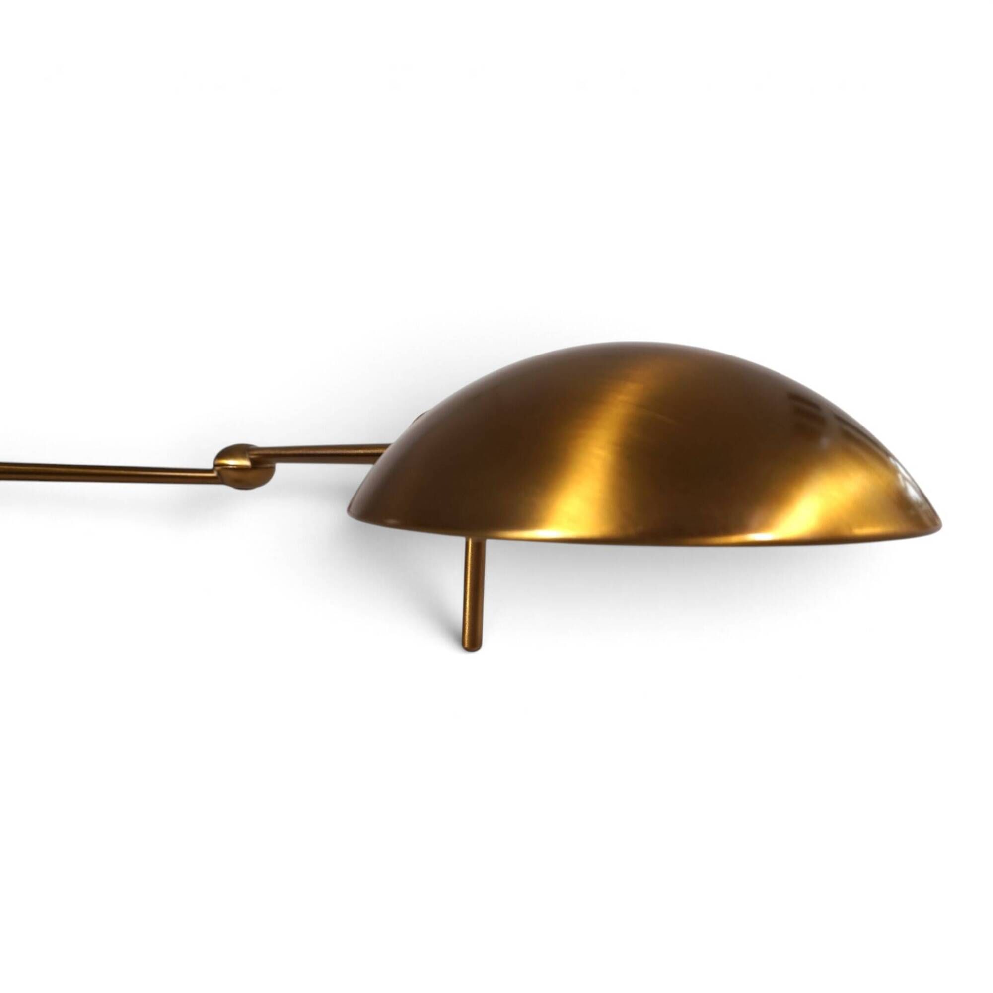 Holtkötter 6352/1-3 Tablelamp–Brass-colored, Dimmable and Height adjustable