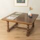 Brutalist coffee table from around 1970 with square top