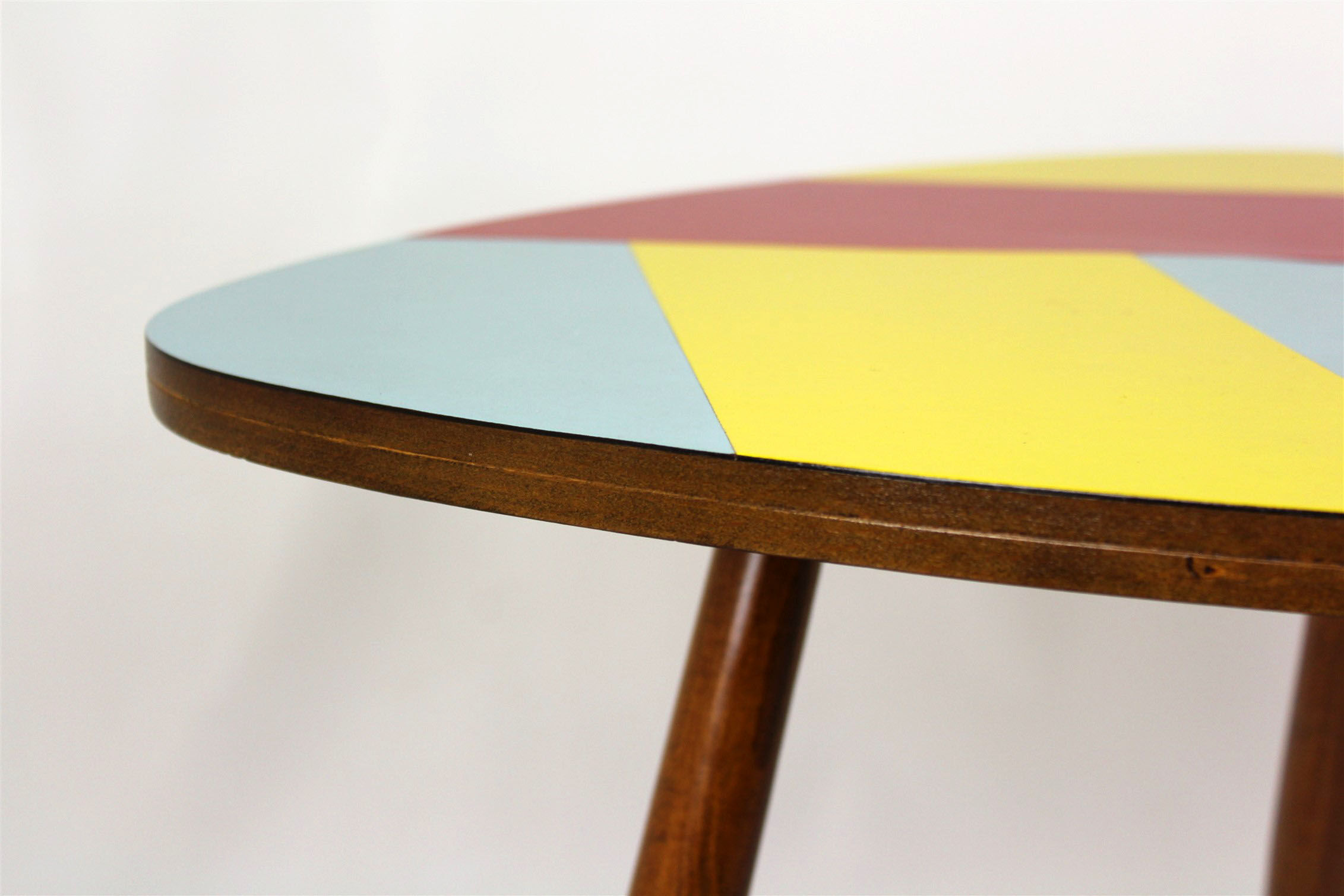 Czech Multicolored Formica Coffee Table, 1960 s
