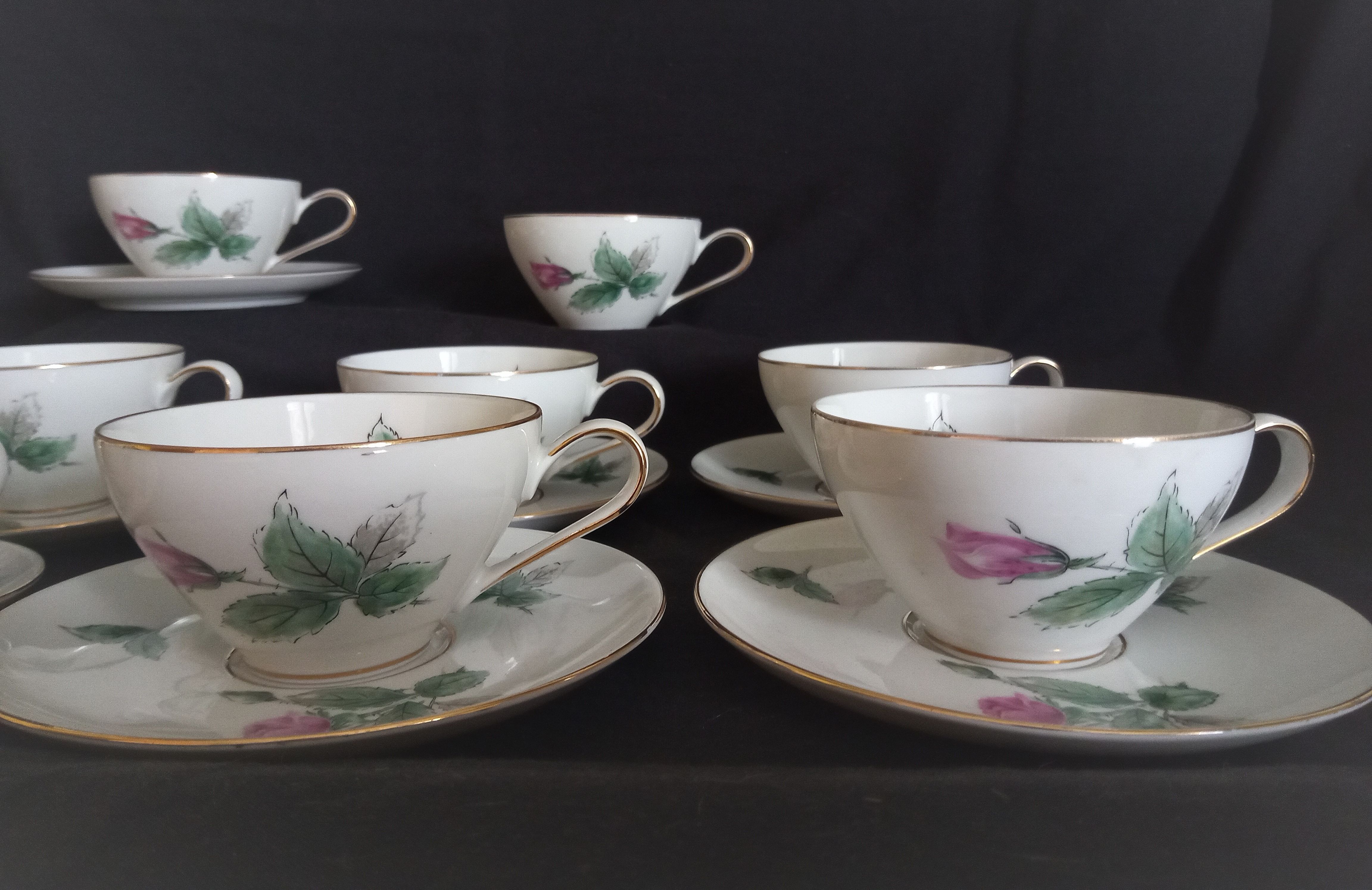 KPM Krister porcelain coffee service for 9 people, Germany