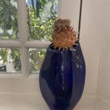 Max Idlas midnight blue ceramic vase