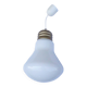Glass suspension forming a bulb.
