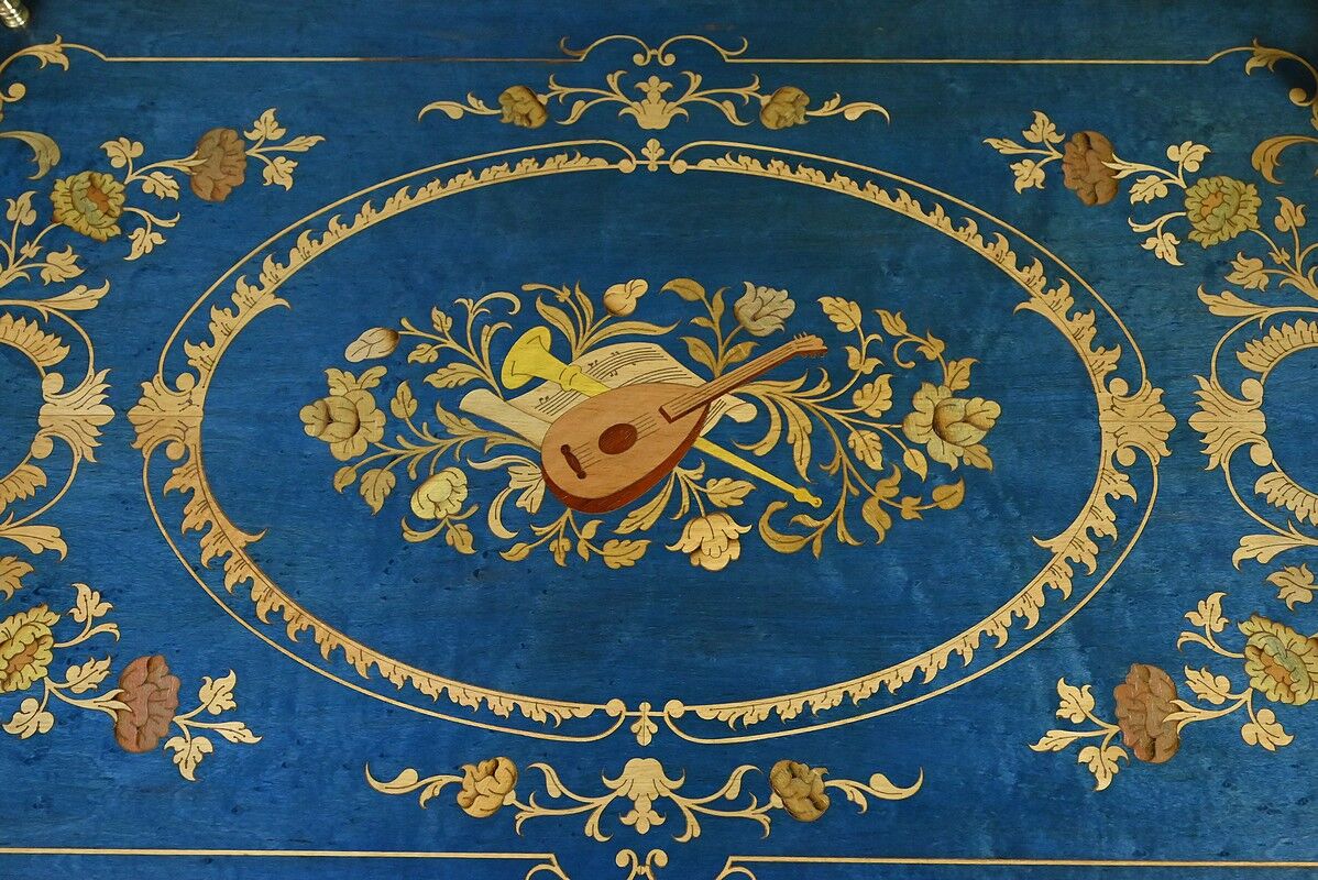 Service trolley in marquetry from Sorente, Italy – 1960