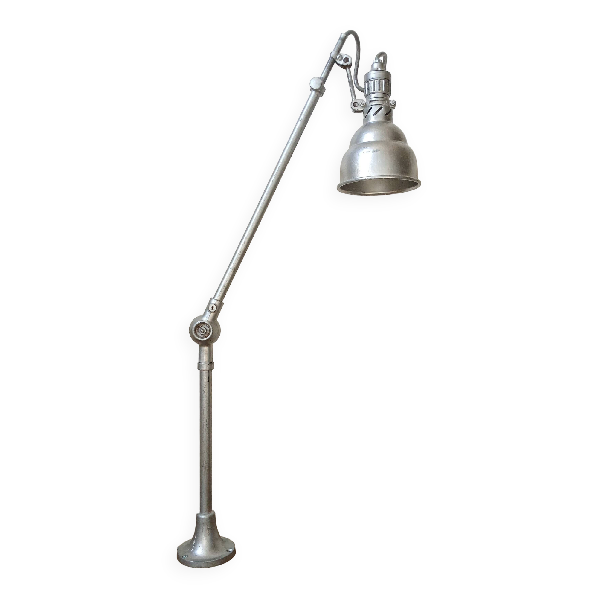 Lumina 1950, lampe d'atelier 2 bras & rotules.