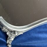 19th century mirror and silver table centrepiece